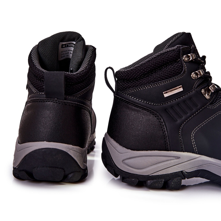 PE1 Crne crne tople treking cipele Dannis crna 1