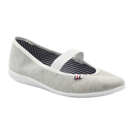 Ženske balerina tenisice Befado 493q sz bijela višebojan siva 2