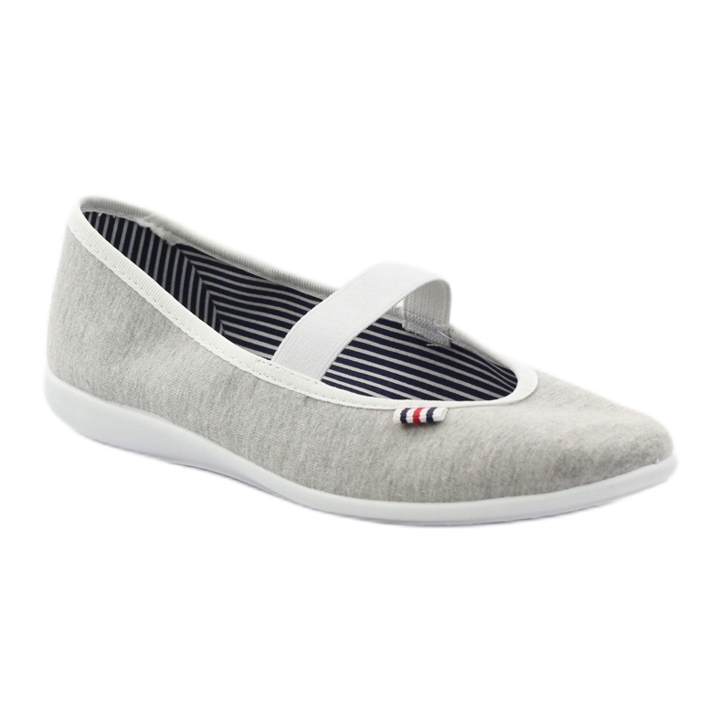 Ženske balerina tenisice Befado 493q sz bijela višebojan siva 2