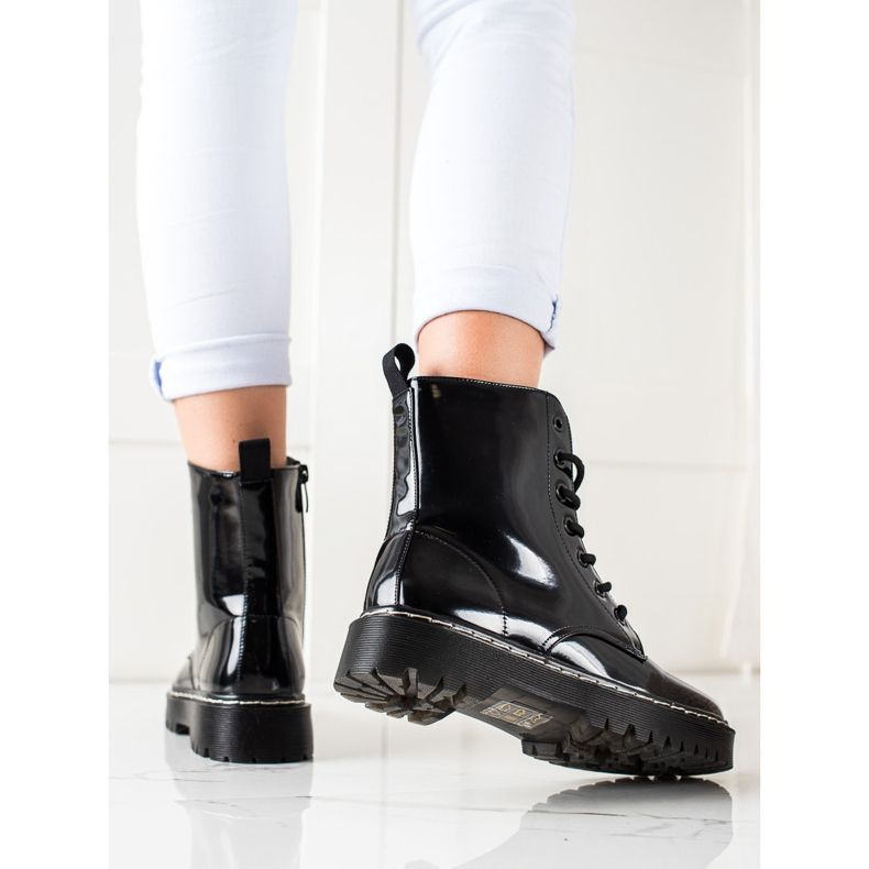 Vinceza Elegantni, topli Trappers crna 1