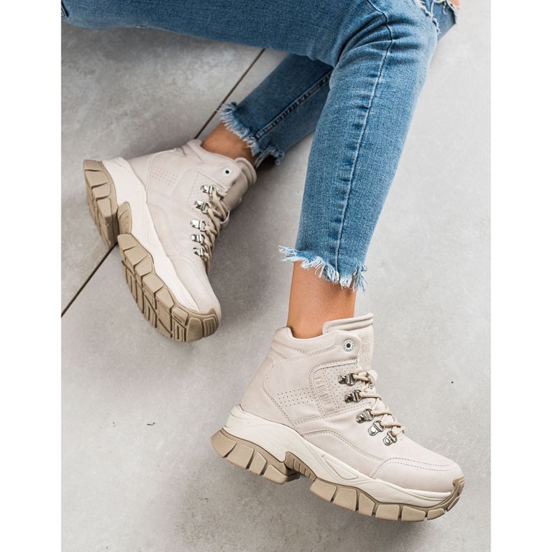 Ženske čizme Big Star II274331 bež 1