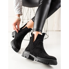 W. Potocki Izrezane torbe od brušene kože crna 1