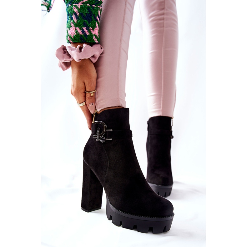 Antilop čizme na visokim petama Crna Dianne crno 2