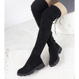 Crne čizme s visokim potplatom od Patrice crna 2