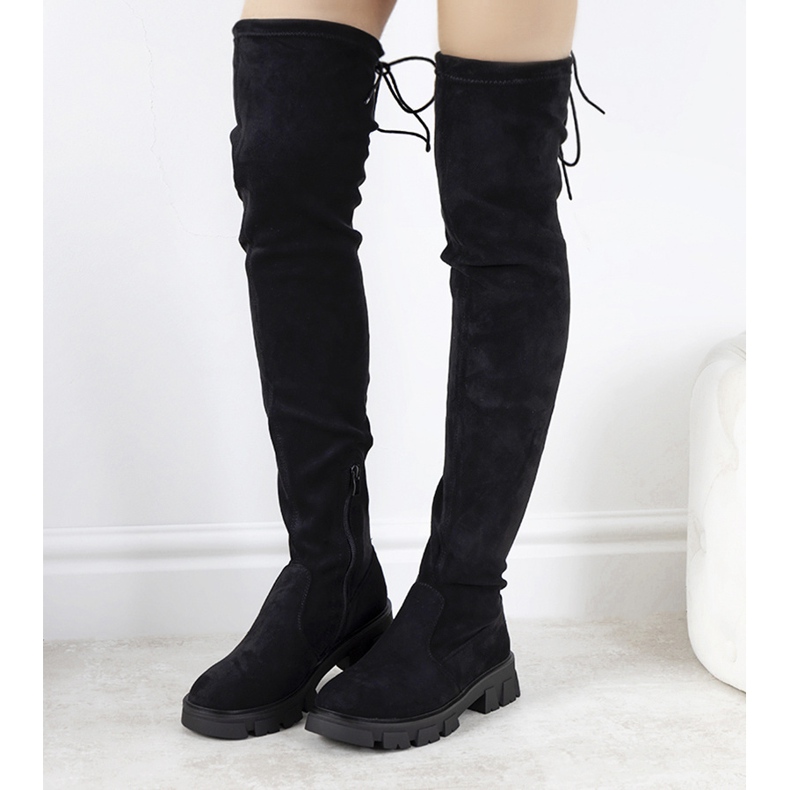 Crne čizme s visokim potplatom od Patrice crna 1