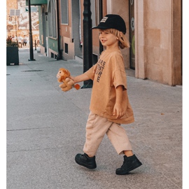 PA1 Dječje visoko izolirane sportske cipele Black Clafi crno 6