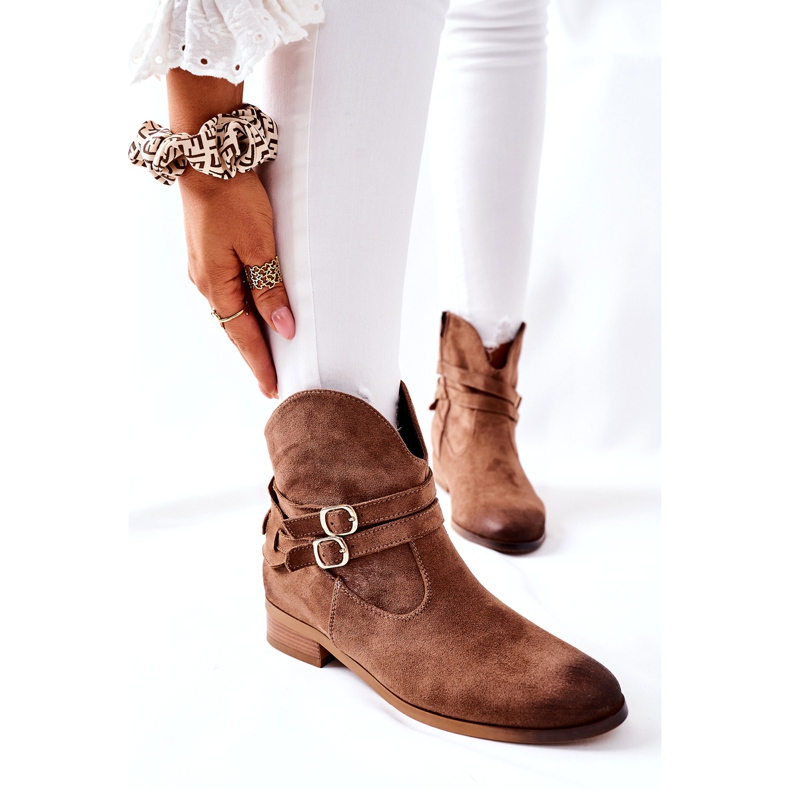 Vinceza Ženske tople čizme od antilopa Bež Castlerock smeđa 1