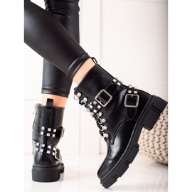 TRENDI Elegantni radnici sa kamenčićima crna 1