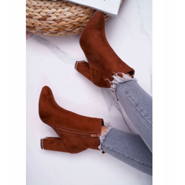 Ženske Camel čizme na visoku petu smeđa 4