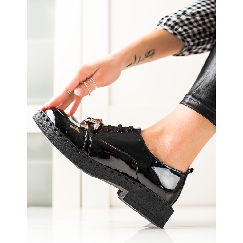 TRENDI Modne crne cipele crna 1