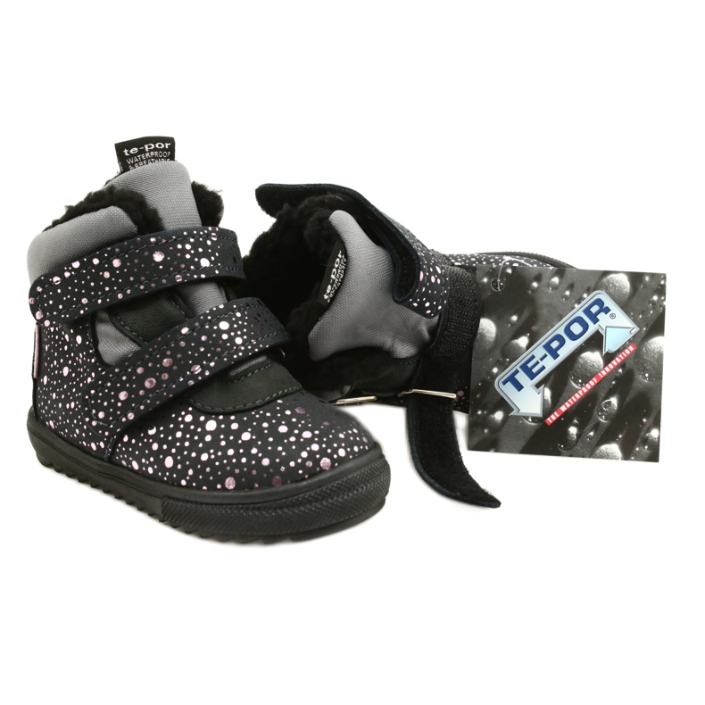 Vodootporne čizme Pink Rosa TE-POR Mazurek 1360 ružičasta siva 6