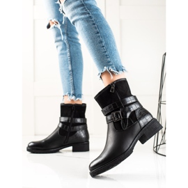 Super Mode Crni klasični radnici s kopčom crna 1