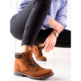 TRENDI Suede Traper čizme smeđa 1