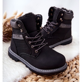 PA1 Dječji crni ugrijani grobovi trapera crna 2