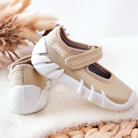 BEFADO S.A. Inblu Shiny 109P224 zlatne balerine papuče 2