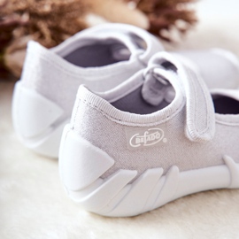 BEFADO S.A. Inblu sjajne papuče 109P222 Srebrna 2