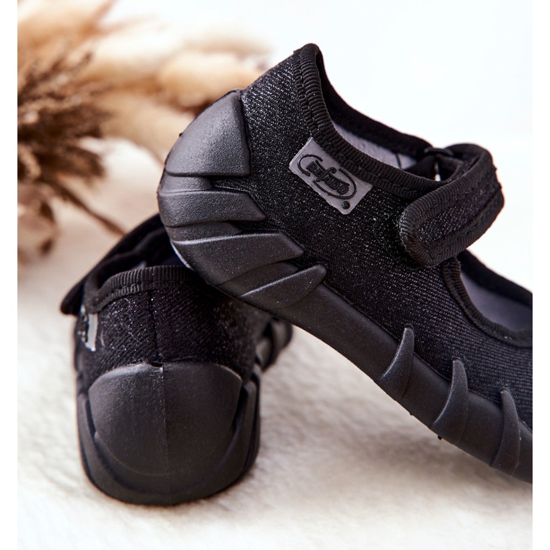 BEFADO S.A. Inblu sjajne 109P227 crne balerine papuče crna 2