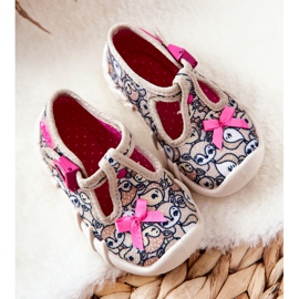 BEFADO S.A. Papuče Inblu Srna sa mašnom 110P437 bež smeđa 1