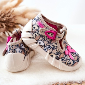 BEFADO S.A. Papuče Inblu Srna sa mašnom 110P437 bež smeđa 2