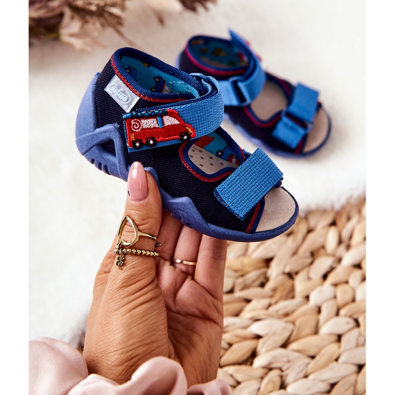 BEFADO S.A. Inblu sandale s čičak 350P014 Mornarsko plave tamnoplava 1