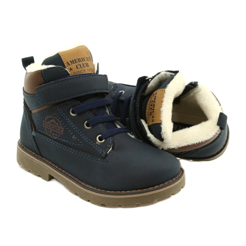 Radnici izolirani krznom American Club GC29 / 21 Navy smeđa mornarsko plava 5