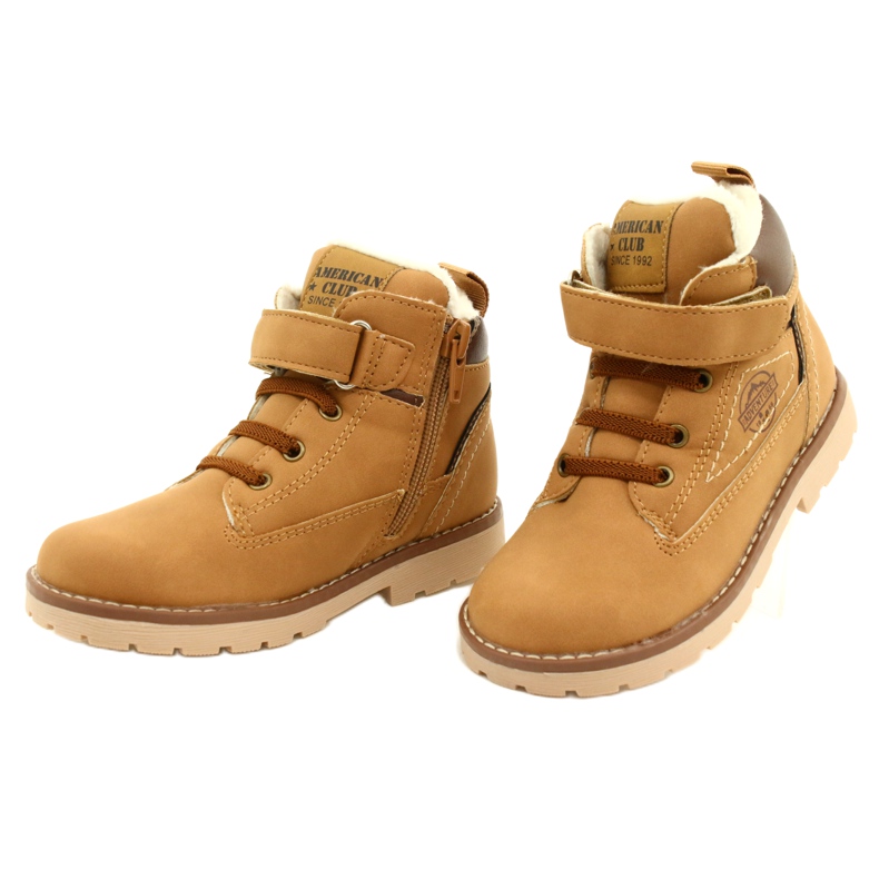 Radnici izolirani krznom American Club GC29 / 21 Camel bež smeđa žuta boja 3