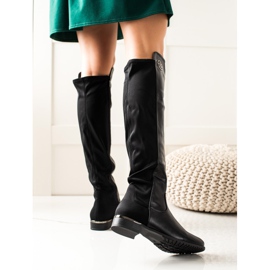 Weide Visoko elegantne čizme crna 1