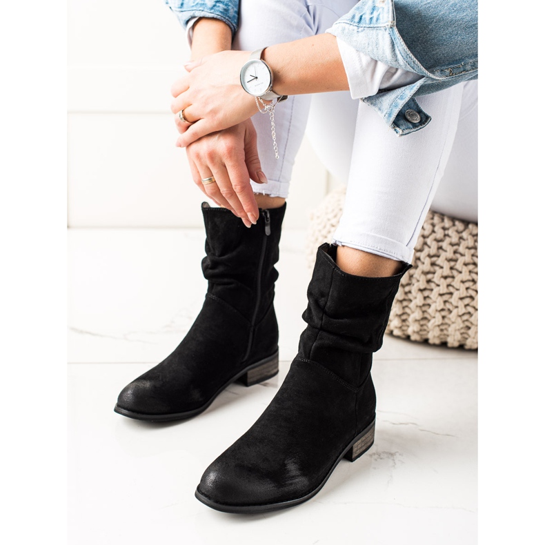 Evento Kaubojske čizme od antilopa crna 1