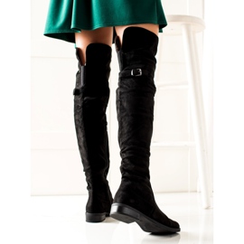 W. Potocki Čizme sa rolanjem Potocki crno 1