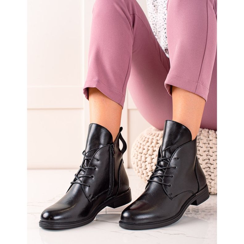 Crne klasične čizme Sergio Leone crno 1