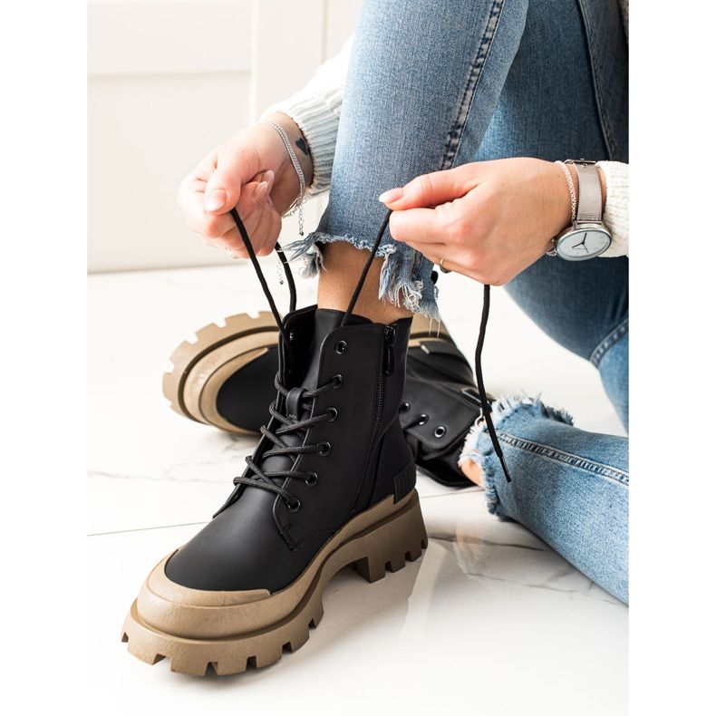 Seastar Modne izolirane planinarske cipele crna 1