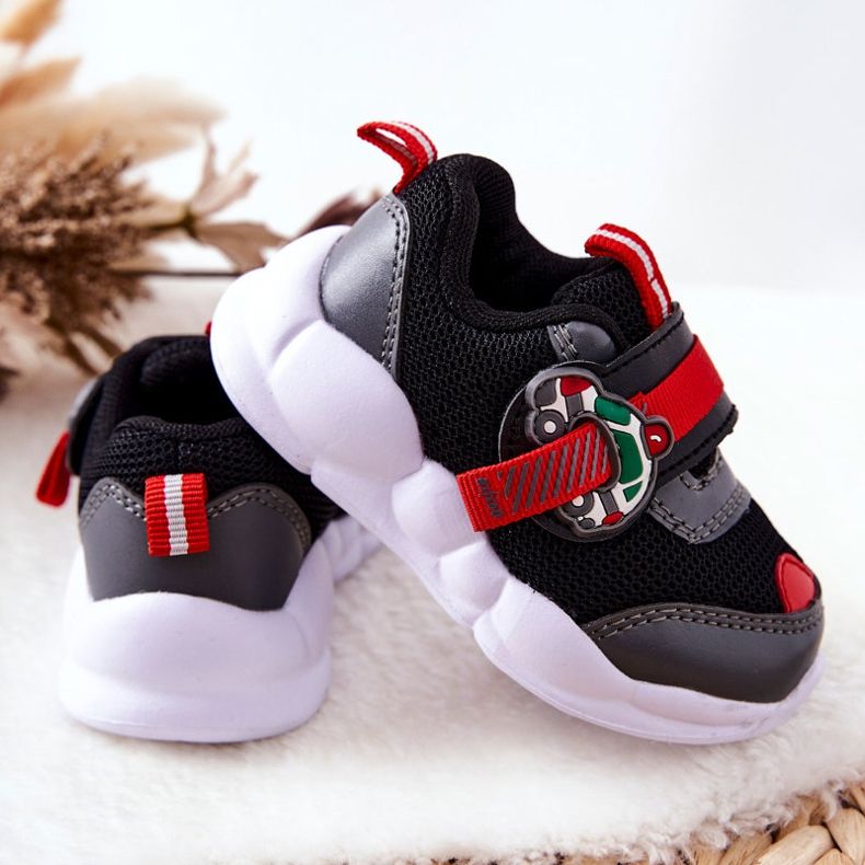 BEFADO S.A. Dječje sportske cipele na čičak Befado 516P096 crne crna crvena 2