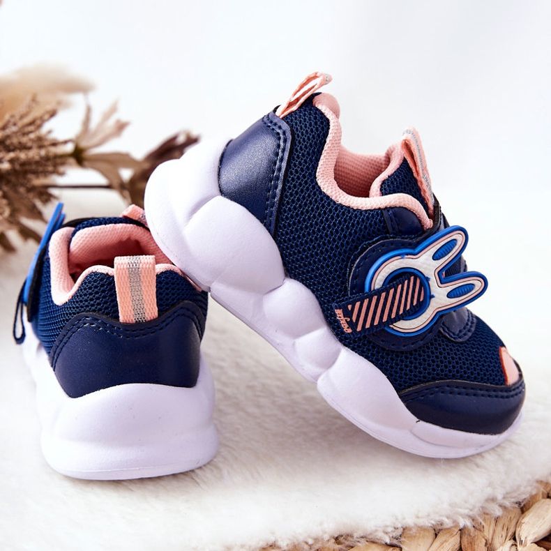 BEFADO S.A. Dječje sportske cipele na čičak Befado 516P090 Mornarsko-plava-ružičasta 1