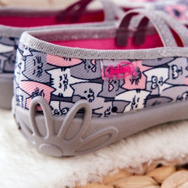 BEFADO S.A. Papuče Balerina Befado Cats 116X297 Siva 1