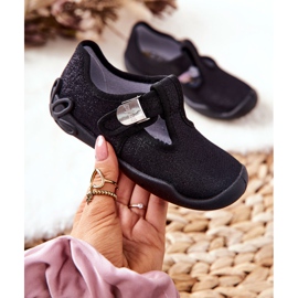 BEFADO S.A. Balerine papuče Befado Shiny 115X006 crne crna 1