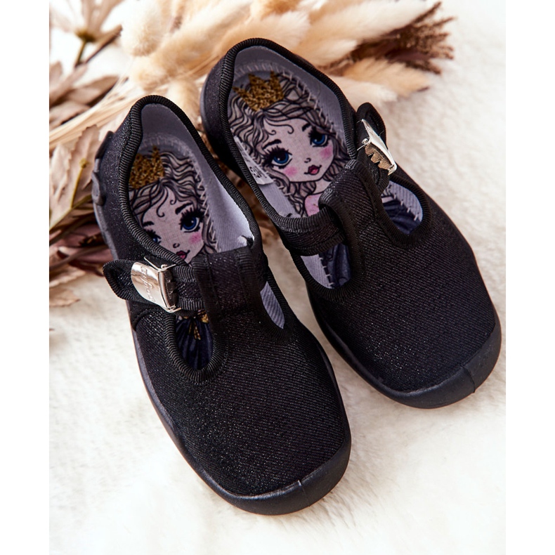 BEFADO S.A. Balerine papuče Befado Shiny 115X006 crne crna 2