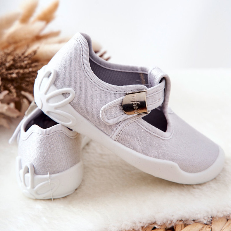 BEFADO S.A. Balerina papuče Befado Shiny 115X001 Silver srebro 2