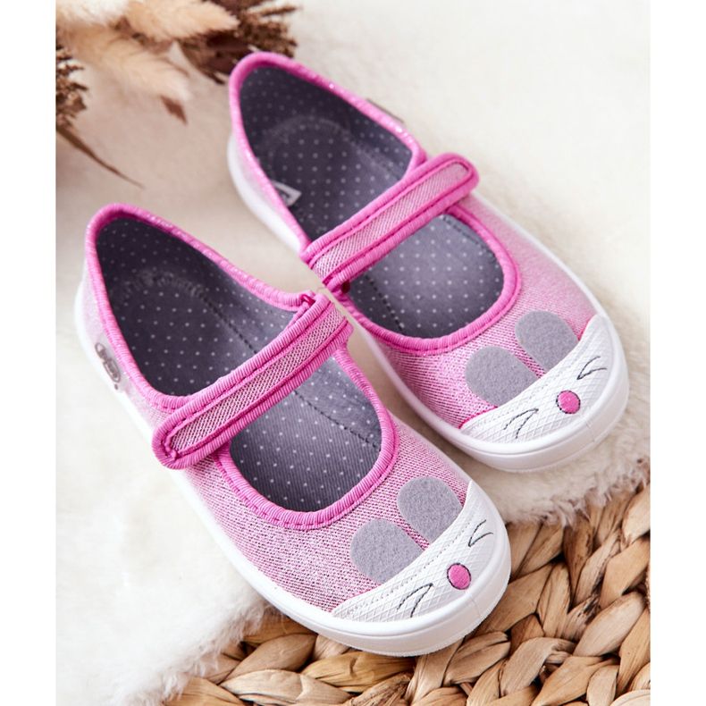 BEFADO S.A. Balerine papuče Befado Rabbit 208X045 Pink ružičasta 1