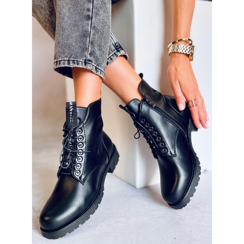 Ango Black radnice na vezice crno 2