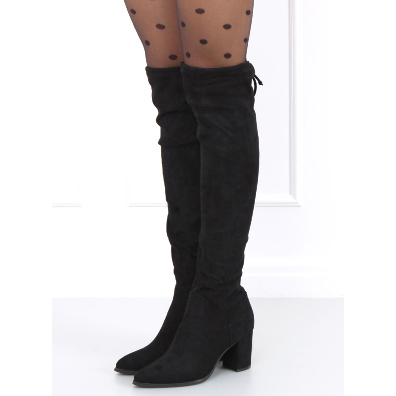 Peti Black čizme s visokom petom crna 2