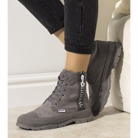 Sive ženske tople čizme Goris siva 1