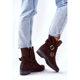 POTOCKI Antilop čizme s kopčama Smeđe Renisse smeđa 2