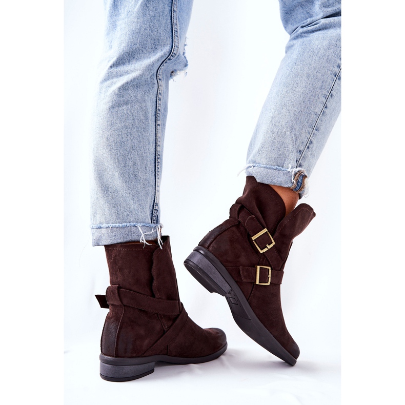 POTOCKI Antilop čizme s kopčama Smeđe Renisse smeđa 2