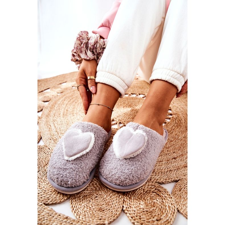 Ženske sive Heartbeat papuče siva 2