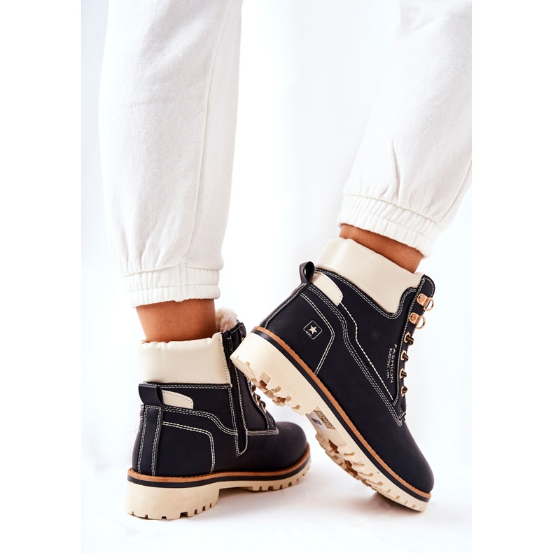 NEWS Ženske Trappers Timberki Warmed Black Tiempo crna 2