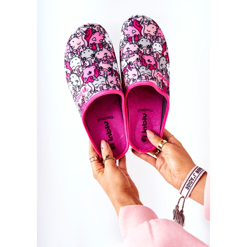 Inblu Papuče Befado Unicorns 155D201 Pink ružičasta 1