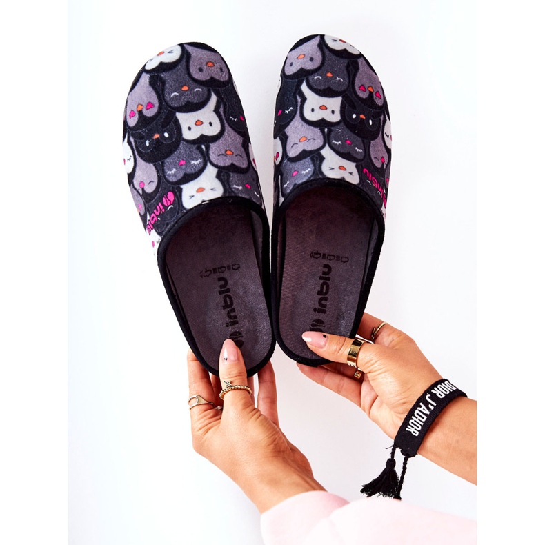 Inblu Papuče Befado Pingwinki 155D202 Crne papuče crno 1