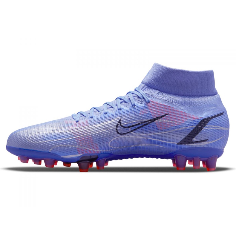 Nogometne cipele Nike Superfly 8 Pro Km Ag M DJ3978-506 ljubičasto-plava plava 1