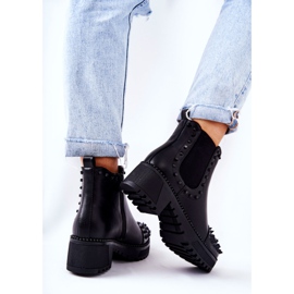 PG1 Crne Comonis Jodhpur čizme s mlaznicama crno 2