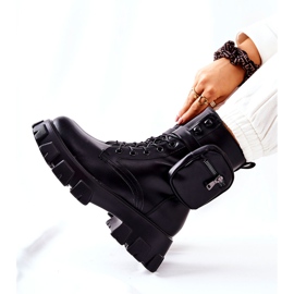 PG1 Crne Lanstrom radničke čizme s remenom za bubrege crno 1